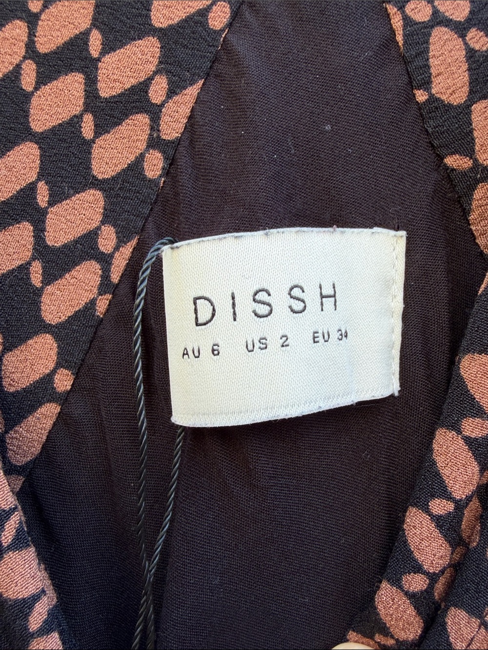 DISSH Fame Geo Slip Midi Dress Size: 2 - Picture 3 of 8